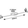 Rabalux Twisterra 71395 lampa podsufitowa 2x24 W biała-czarna zdj.2