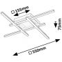 Rabalux Demir 71398 lampa podsufitowa 4x24 W biała-czarna-złota zdj.2