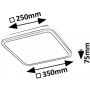 Rabalux Serkan 71399 inteligentny plafon 1x43 W biały-czarny zdj.2