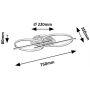 Rabalux Arash 71403 lampa podsufitowa 4x40 W biała-czarna-drewno zdj.2