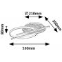 Rabalux Arash 71404 lampa podsufitowa 3x40 W biała-czarna-drewno zdj.2
