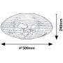 Rabalux Hopply 71408 lampa podsufitowa 1x40 W biała-multikolor zdj.2