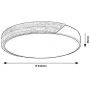 Rabalux Maple2 71419 lampa podsufitowa x42 W biała-drewno zdj.2