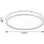 Rabalux Alenzo 71431 inteligentny plafon 1x36 W biały zdj.2