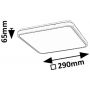 Rabalux Alenzo 71432 plafon 1x24 W biały-czarny zdj.2