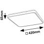 Rabalux Alenzo 71433 plafon 1x36 W biały-czarny zdj.2