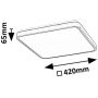 Rabalux Alenzo 71434 plafon 1x36 W biały-czarny zdj.2