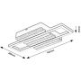Rabalux Noxelle 71455 lampa podsufitowa x12 W czarna zdj.2