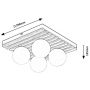 Rabalux Noxelle 71462 lampa podsufitowa 4x5 W czarna-drewno zdj.2