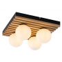 Rabalux Noxelle 71462 lampa podsufitowa 4x5 W czarna-drewno zdj.1