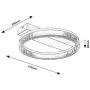 Rabalux Rivona 71471 lampa podsufitowa x18 W złota zdj.2