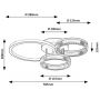 Rabalux Rivona 71473 lampa podsufitowa x38 W złota zdj.2