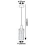 Rabalux Fumea 72037 lampa wisząca 1x60 W czarna-przydymiona zdj.2