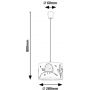 Rabalux Fowly 72069 lampa wisząca 1x40 W biała-multikolor zdj.2