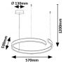 Rabalux Silnora 72114 lampa wisząca 1x35 W biała-czarna zdj.2