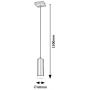 Rabalux Toras 72121 lampa wisząca 1x5 W czarna zdj.2