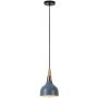 Rabalux Drusilla 72135 lampa wisząca 1x40 W czarna-złota-szary/popielaty-drewno zdj.3