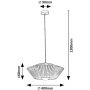 Rabalux Revan 72150 lampa wisząca 1x6 W czarna-szary/popielaty zdj.2