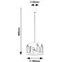 Rabalux Flappy 72166 lampa wisząca 1x40 W biała-multikolor zdj.2