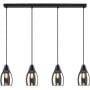 Rabalux Ilmari 72184 lampa wisząca 4x15 W czarna zdj.4