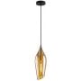 Rabalux Bellini 72201 lampa wisząca 1x60 W czarna-bursztynowa zdj.1