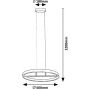Rabalux Thric 72221 lampa wisząca 1x42 W czarna-złota zdj.2