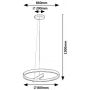 Rabalux Thrac 72223 lampa wisząca 1x40 W aluminium zdj.2