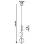 Rabalux Jules 72224 lampa wisząca 3x5 W biała-czarna zdj.2