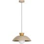 Rabalux Golnar 72230 lampa wisząca 1x5 W drewno-opal-beżowa zdj.1