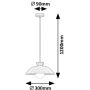 Rabalux Golnar 72230 lampa wisząca 1x5 W drewno-opal-beżowa zdj.2