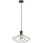 Rabalux Fran 72241 lampa wisząca 1x40 W czarna zdj.1