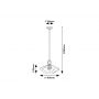 Rabalux Fran 72241 lampa wisząca 1x40 W czarna zdj.2