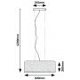 Rabalux Narmin 72251 lampa stojąca 3x40 W czarna-beżowa zdj.2