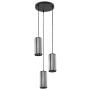 Rabalux Veness 72255 lampa wisząca 3x40 W czarna-przydymiona zdj.1