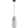 Rabalux Rovier 72263 lampa wisząca 1x40 W czarna-miedź zdj.1
