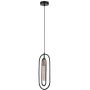 Rabalux Rovier 72263 lampa wisząca 1x40 W czarna-miedź zdj.4