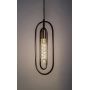 Rabalux Rovier 72263 lampa wisząca 1x40 W czarna-miedź zdj.6