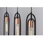 Rabalux Rovier 72264 lampa wisząca 3x40 W czarna-miedź zdj.6