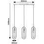 Rabalux Rovier 72264 lampa wisząca 3x40 W czarna-miedź zdj.2