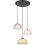 Rabalux Elowen 72276 lampa wisząca 3x5 W biała-czarna-przezroczysta-przydymiona-bursztynowa zdj.3