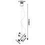 Rabalux Alaric 72278 lampa wisząca 1x3 W biała-czarna zdj.2