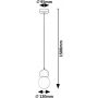 Rabalux Gellia 72279 lampa wisząca 1x38 W biała-niebieska zdj.2