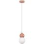 Rabalux Gellia 72280 lampa wisząca 1x38 W biała-różowa zdj.1