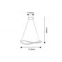Rabalux Kallira 72281 lampa wisząca 1x40 W złota zdj.2