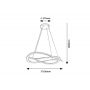 Rabalux Kallira 72282 lampa wisząca 1x72 W złota zdj.2