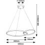 Rabalux Emilion 72296 lampa wisząca 1x36 W czarna-złota zdj.2