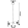 Rabalux Lition 72299 lampa wisząca 2x28 W biała-czarna zdj.2