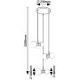 Rabalux Lition 72300 lampa wisząca 6x28 W biała-czarna zdj.2