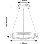 Rabalux Isaure 72302 lampa wisząca 1x45 W czarna zdj.2