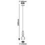 Rabalux Rosehip 72303 lampa wisząca 1x25 W szampan zdj.2